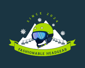 Ski Headgear Helmet logo design