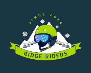 Ski Headgear Helmet logo design