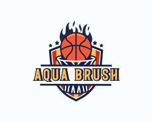 Basketball Tournament Shield logo design