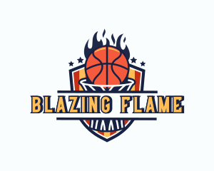 Basketball Net Shield logo design