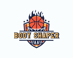 Basketball Tournament Shield logo design