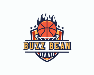 Basketball Tournament Shield logo design