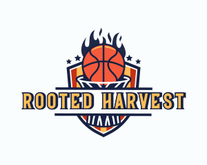 Basketball Tournament Shield logo design