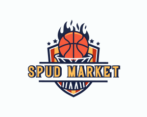 Basketball Tournament Shield logo design