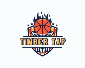 Basketball Tournament Shield logo design