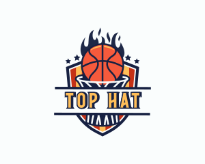 Basketball Tournament Shield logo design