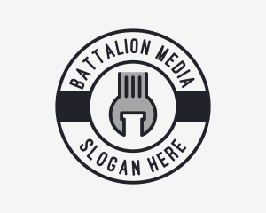 Mechanic Wrench Spanner Tool logo design