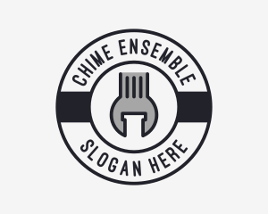 Mechanic Wrench Spanner Tool logo design