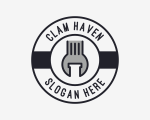 Mechanic Wrench Spanner Tool logo design