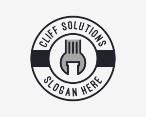 Mechanic Wrench Spanner Tool logo design