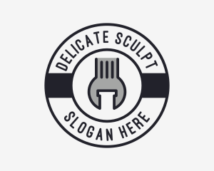 Mechanic Wrench Spanner Tool logo design