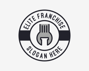 Mechanic Wrench Spanner Tool logo design