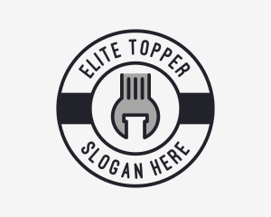 Mechanic Wrench Spanner Tool logo design