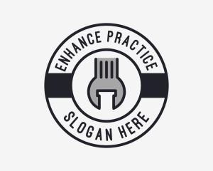 Mechanic Wrench Spanner Tool logo design