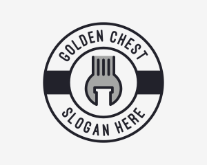 Mechanic Wrench Spanner Tool logo design