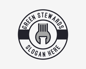 Mechanic Wrench Spanner Tool logo design