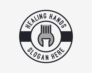 Mechanic Wrench Spanner Tool logo design