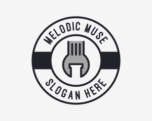 Mechanic Wrench Spanner Tool logo design