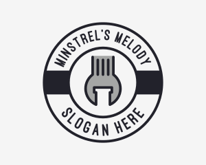 Mechanic Wrench Spanner Tool logo design