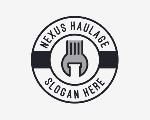 Mechanic Wrench Spanner Tool logo design