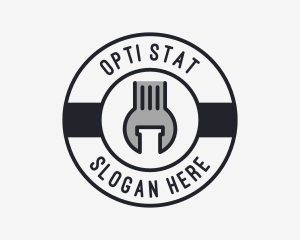 Mechanic Wrench Spanner Tool logo design