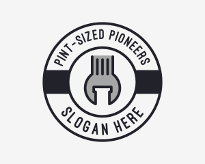 Mechanic Wrench Spanner Tool logo design