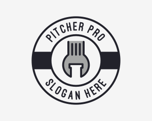 Mechanic Wrench Spanner Tool logo design