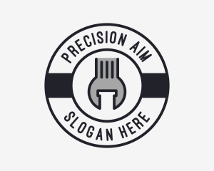 Mechanic Wrench Spanner Tool logo design