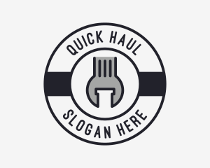 Mechanic Wrench Spanner Tool logo design