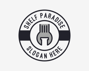 Mechanic Wrench Spanner Tool logo design