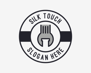 Mechanic Wrench Spanner Tool logo design