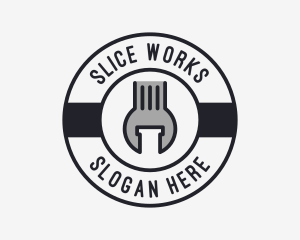 Mechanic Wrench Spanner Tool logo design