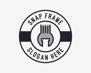 Mechanic Wrench Spanner Tool logo design