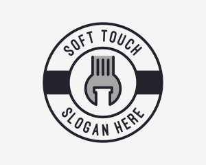 Mechanic Wrench Spanner Tool logo design