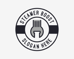 Mechanic Wrench Spanner Tool logo design