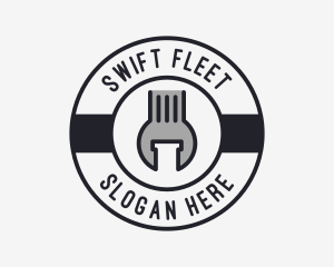 Mechanic Wrench Spanner Tool logo design