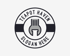 Mechanic Wrench Spanner Tool logo design