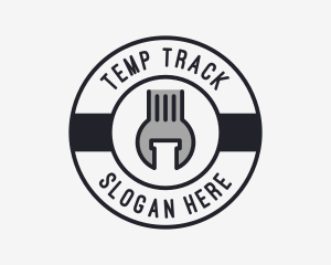 Mechanic Wrench Spanner Tool logo design