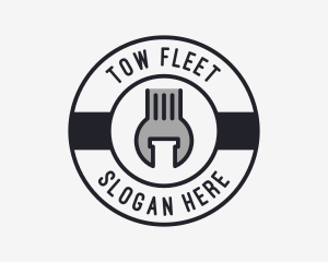 Mechanic Wrench Spanner Tool logo design