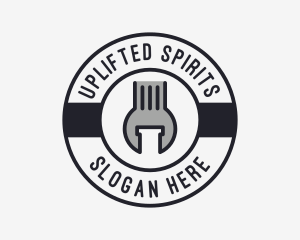 Mechanic Wrench Spanner Tool logo design