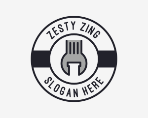 Mechanic Wrench Spanner Tool logo design