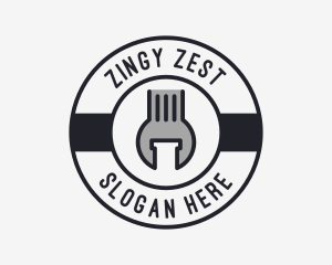 Mechanic Wrench Spanner Tool logo design