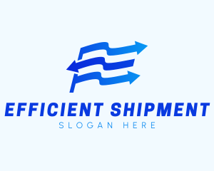 Flag Arrow Logistics logo design