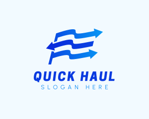 Flag Arrow Logistics logo design