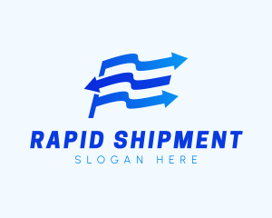 Flag Arrow Logistics logo design