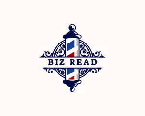 Barber Pole Hairdresser logo design