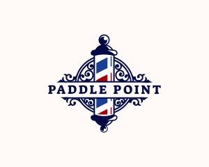 Barber Pole Hairdresser logo design