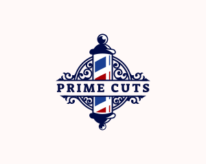 Barber Pole Hairdresser logo design