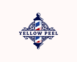 Barber Pole Hairdresser logo design