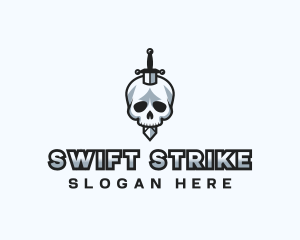 Skull Sword Weapon logo